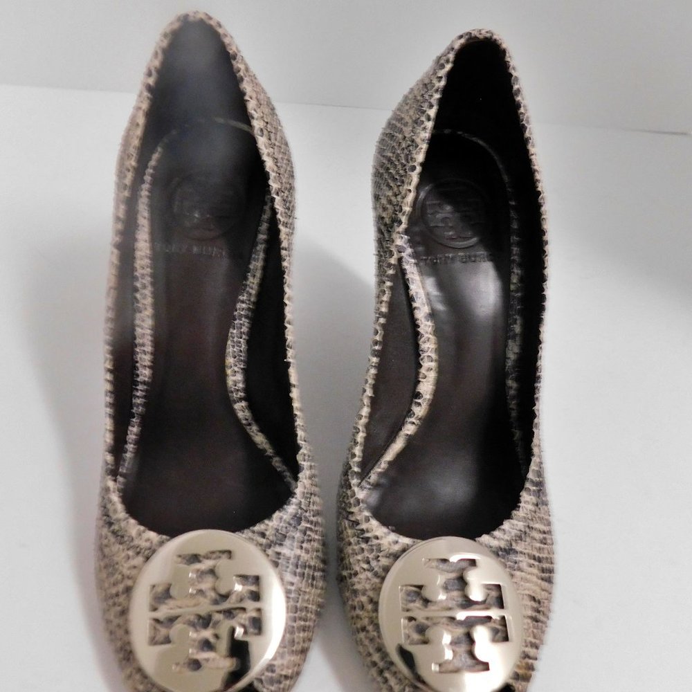 Tory Burch Julianne Multi-Color Python Embossed L… - image 3